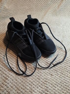 Adidas Harden Volume 7 Basketball Black Knit Lace-Up Sneakers